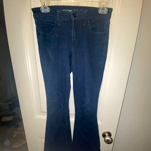 Denim flare jeans. Size 25.